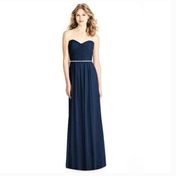 Jenny Packham Strapless Beaded Chiffon Gown - Picture 1 of 9